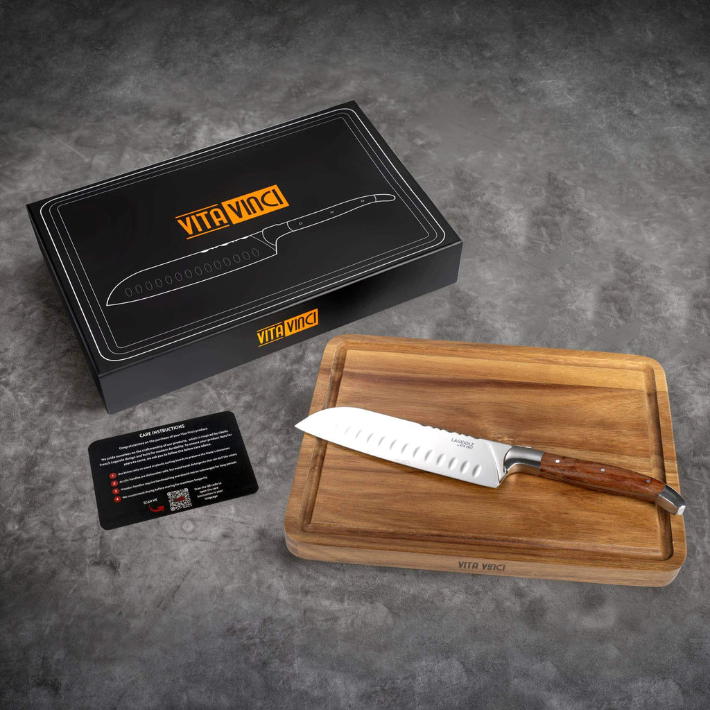 Prestigio Santokumes met Snijplank (2-delig) – Palissander