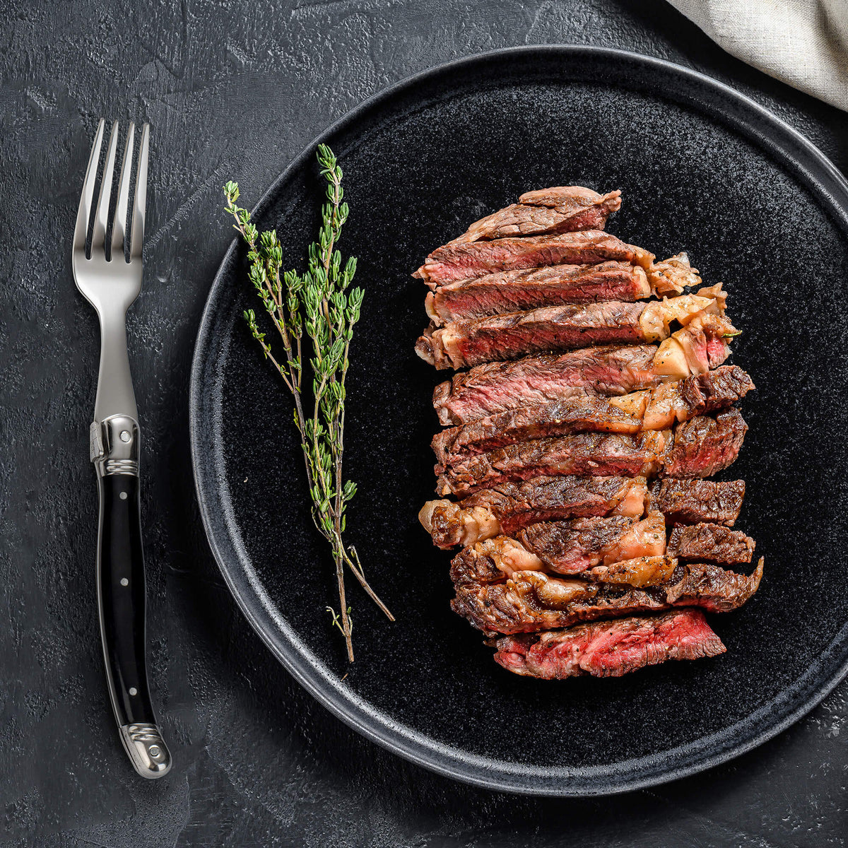 Avanza Steakvorken (6-delig) – Zwart