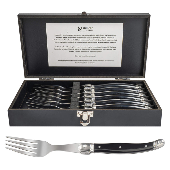 Avanza Steakvorken (6-delig) – Zwart