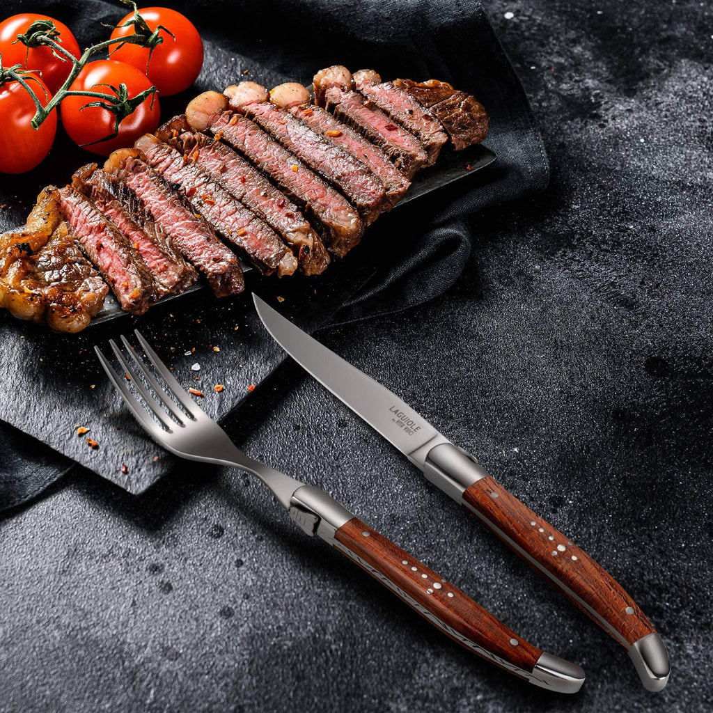 Prestigio Steakvorken (6-delig) – Palissander