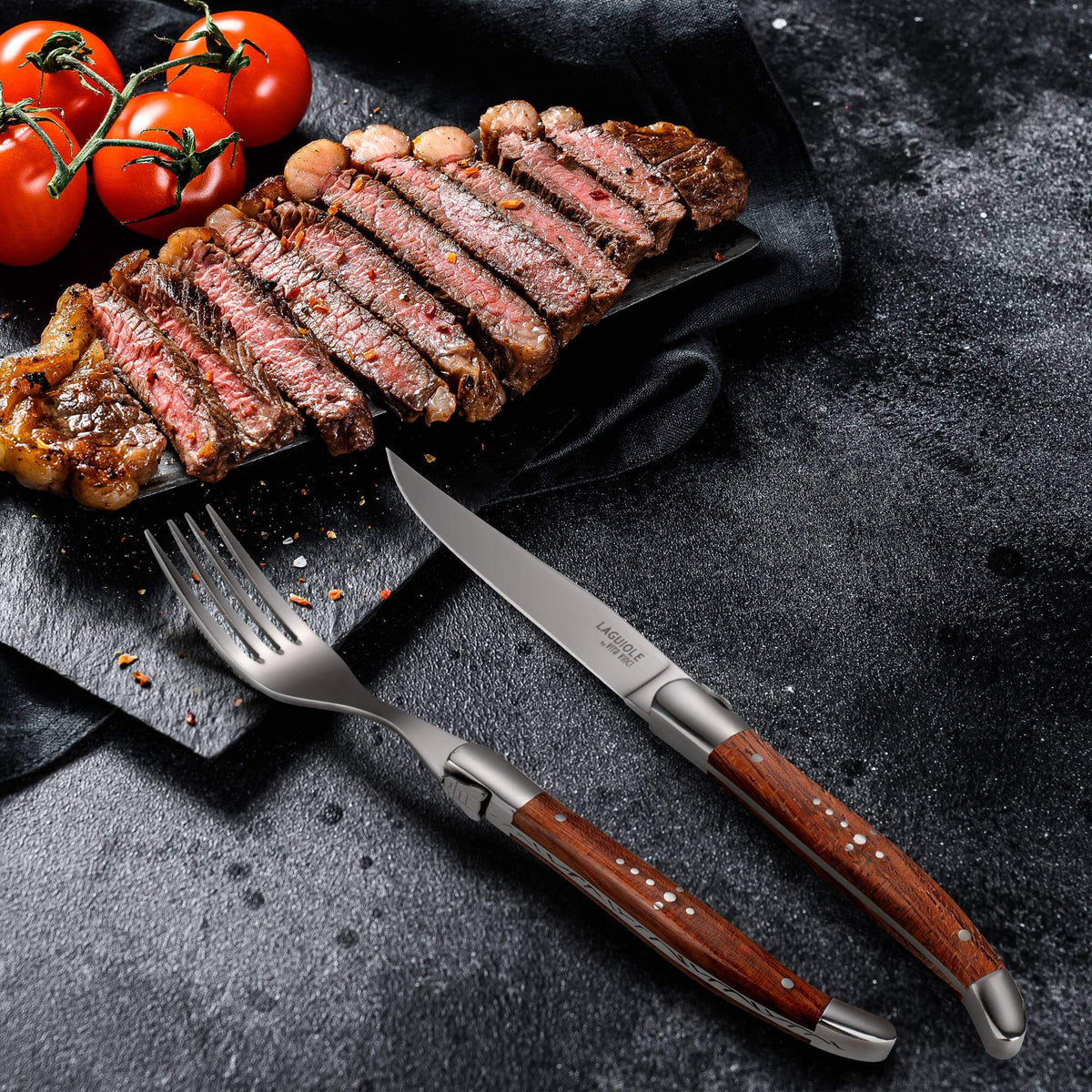 Prestigio Steakvorken (6-delig) – Palissander