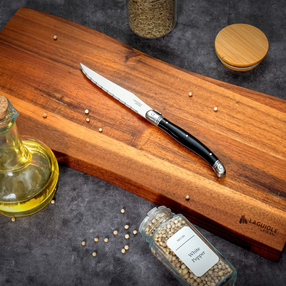 Vita Vinci Avanza Steakmessen Set (6-delig) - Zwart