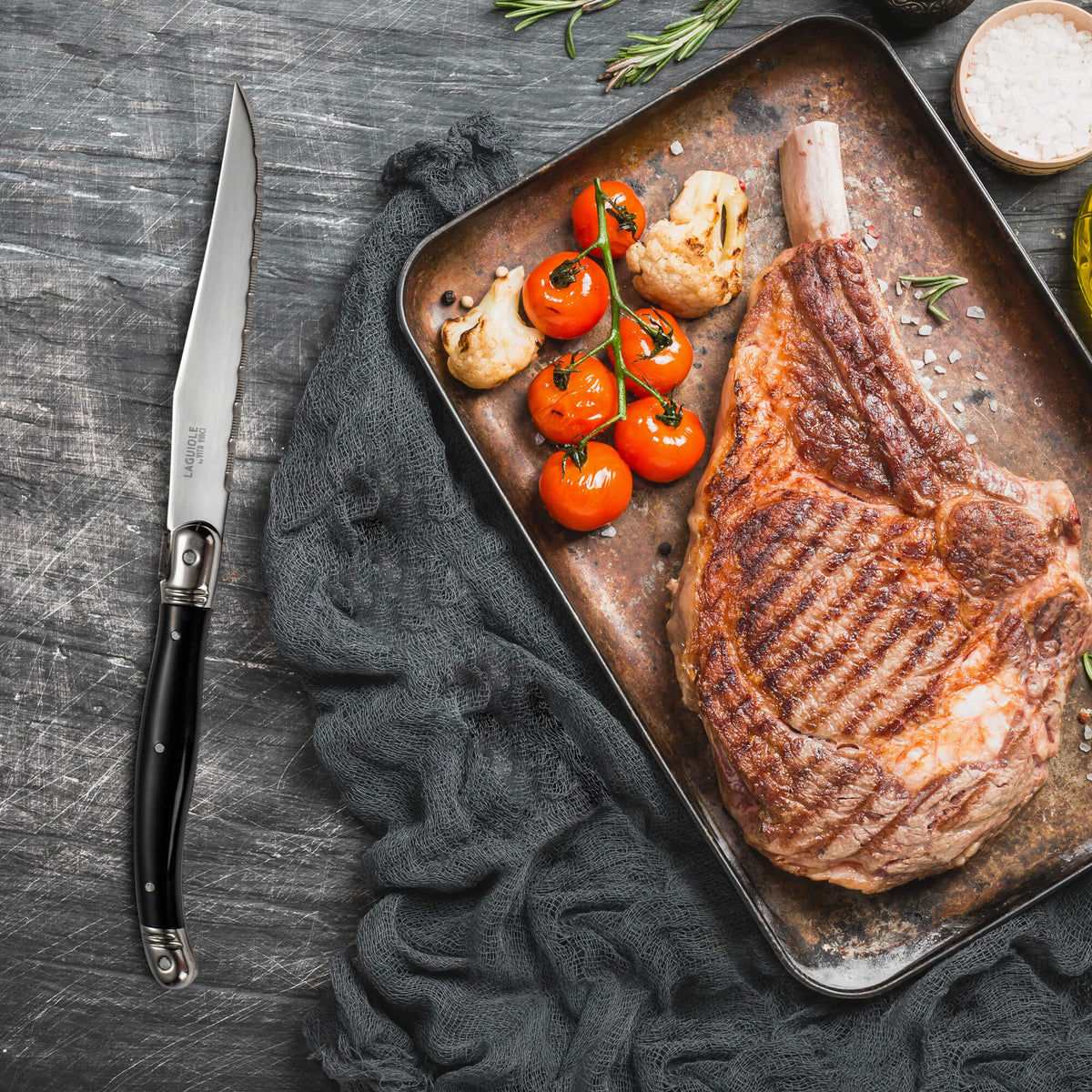 Vita Vinci Avanza Steakmessen Set (6-delig) - Zwart