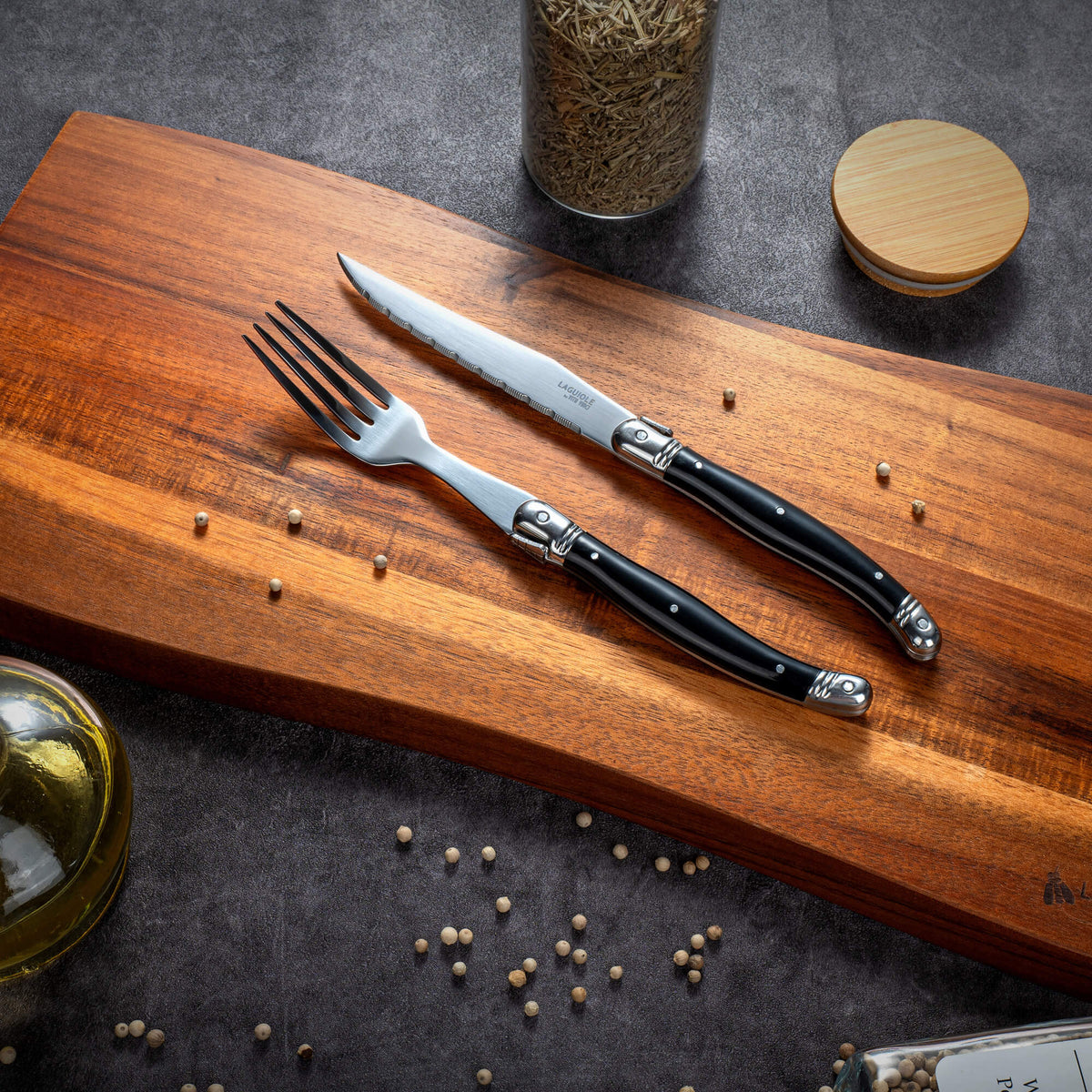 Vita Vinci Avanza Steakmessen Set (6-delig) - Zwart