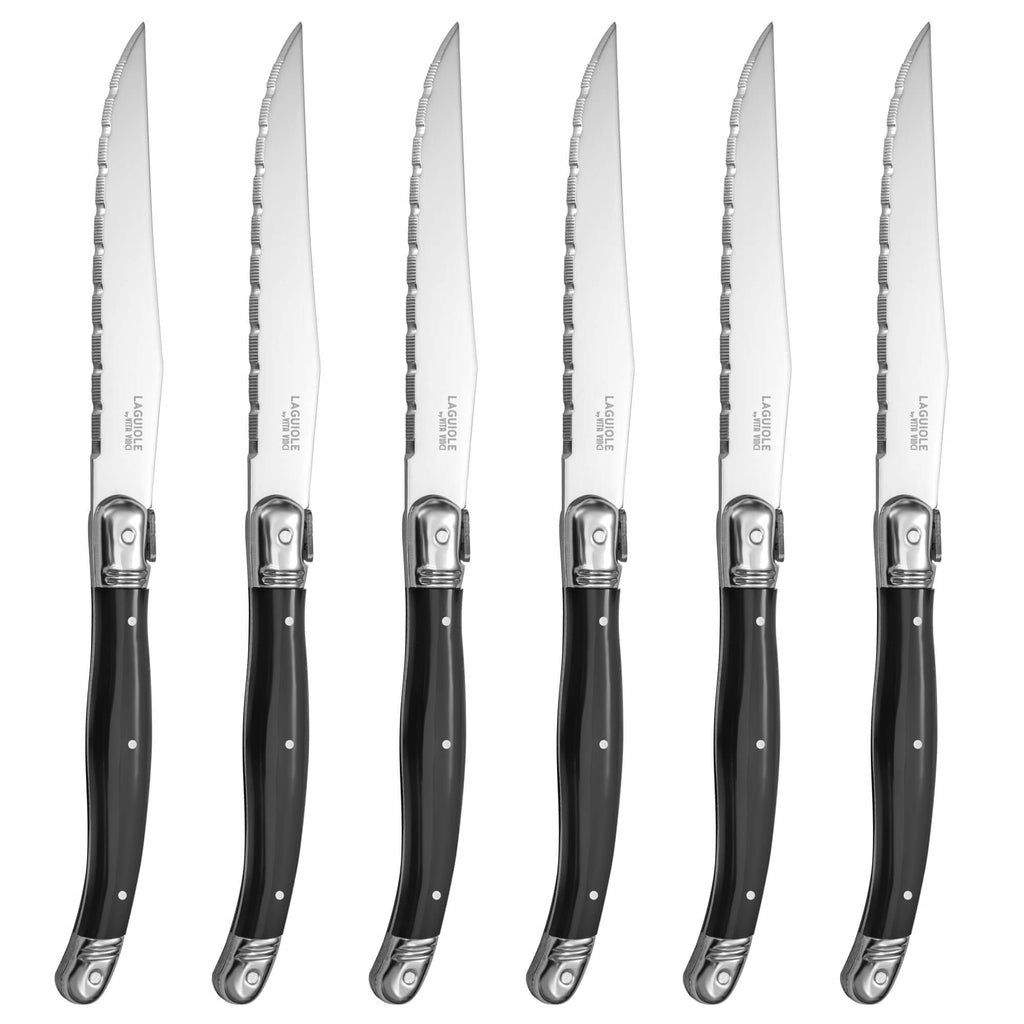Vita Vinci Avanza Steakmessen Set (6-delig) - Zwart