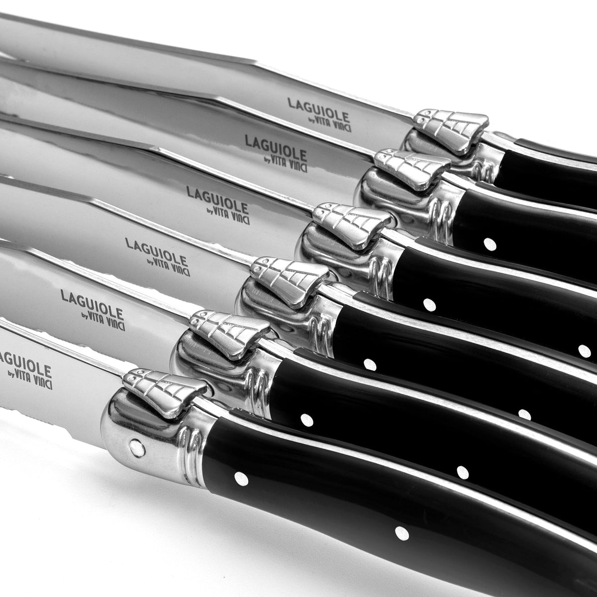 Vita Vinci Avanza Steakmessen Set (6-delig) - Zwart