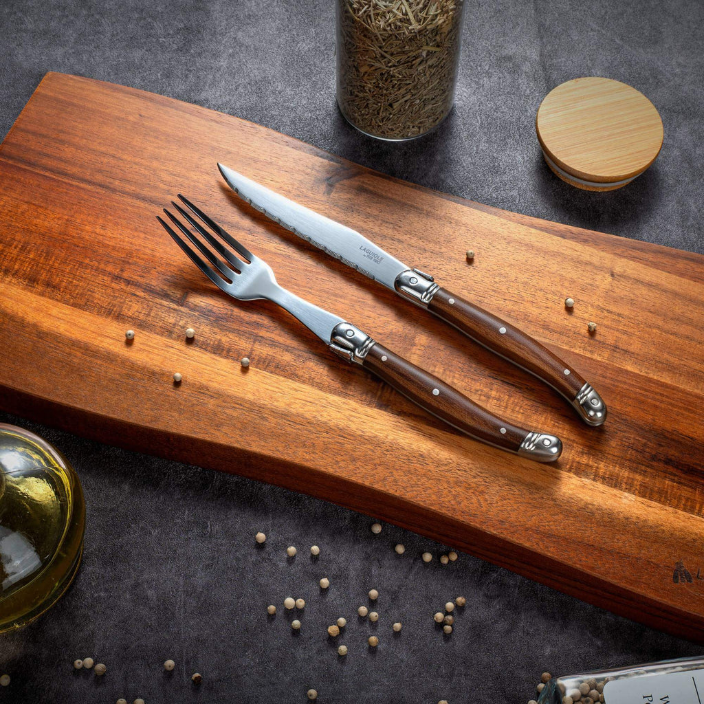 Vita Vinci Avanza Steakmessen Set (6-delig) - Donker Hout