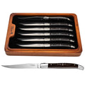 Vita Vinci Prestigio Steakmessen Set (6-delig) - Ebbenhout