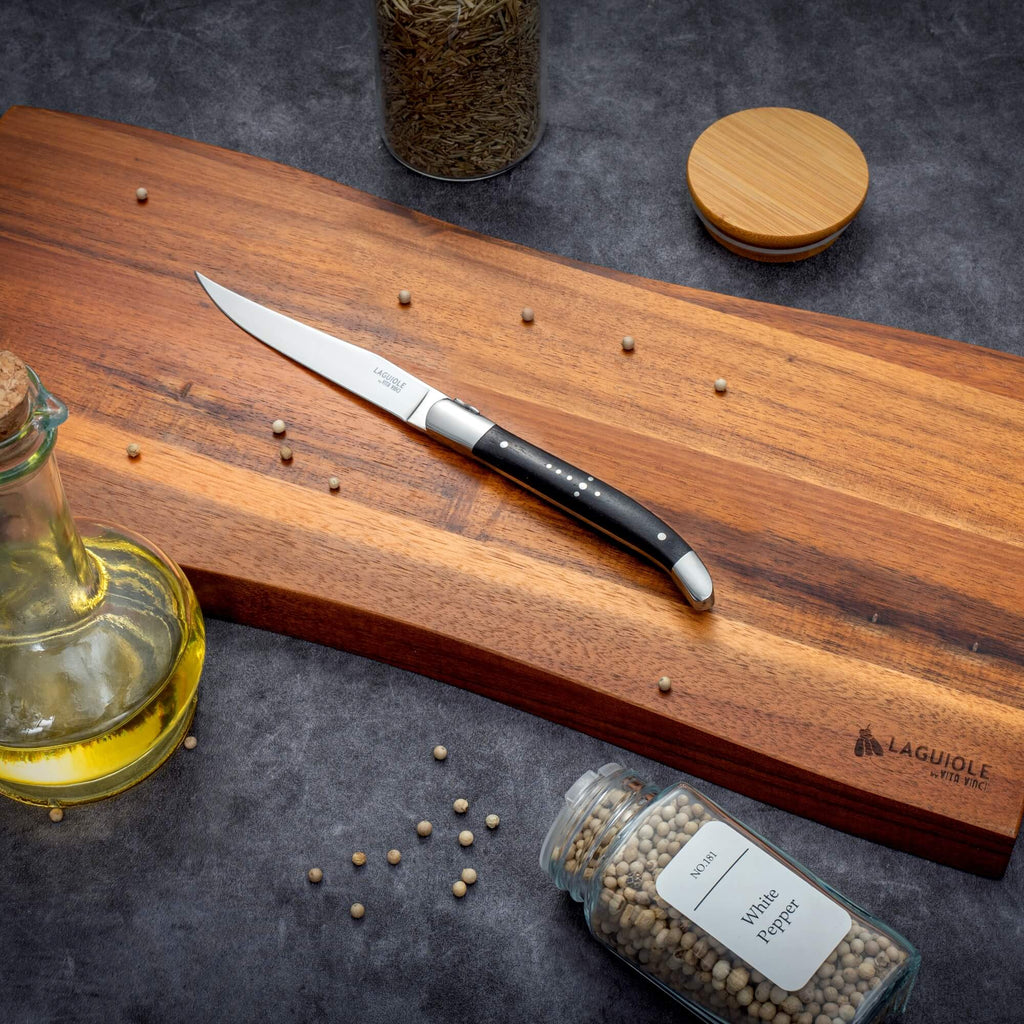 Vita Vinci Prestigio Steakmessen Set (6-delig) - Ebbenhout