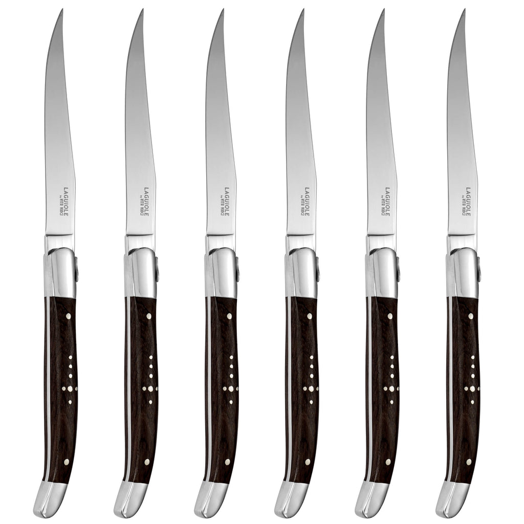 Prestigio Steakmessen (6-delig) – Ebbenhout