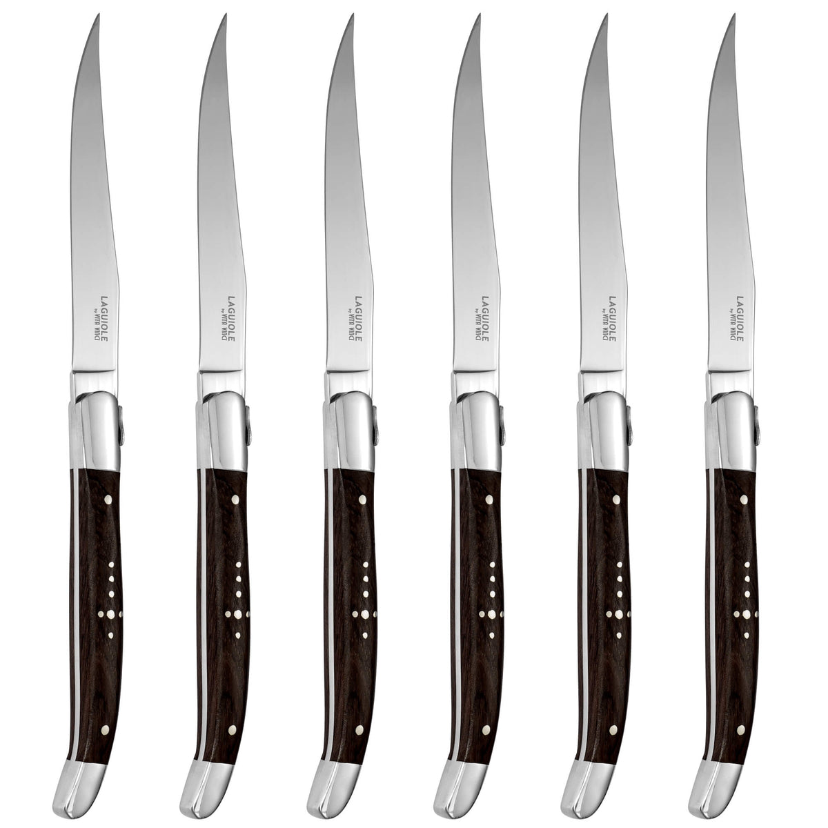 Prestigio Steakmessen (6-delig) – Ebbenhout