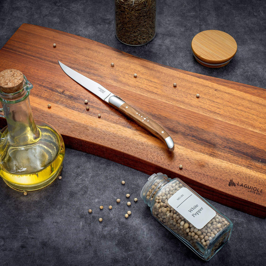 Prestigio Steakmessen (6-delig) – Olijfhout