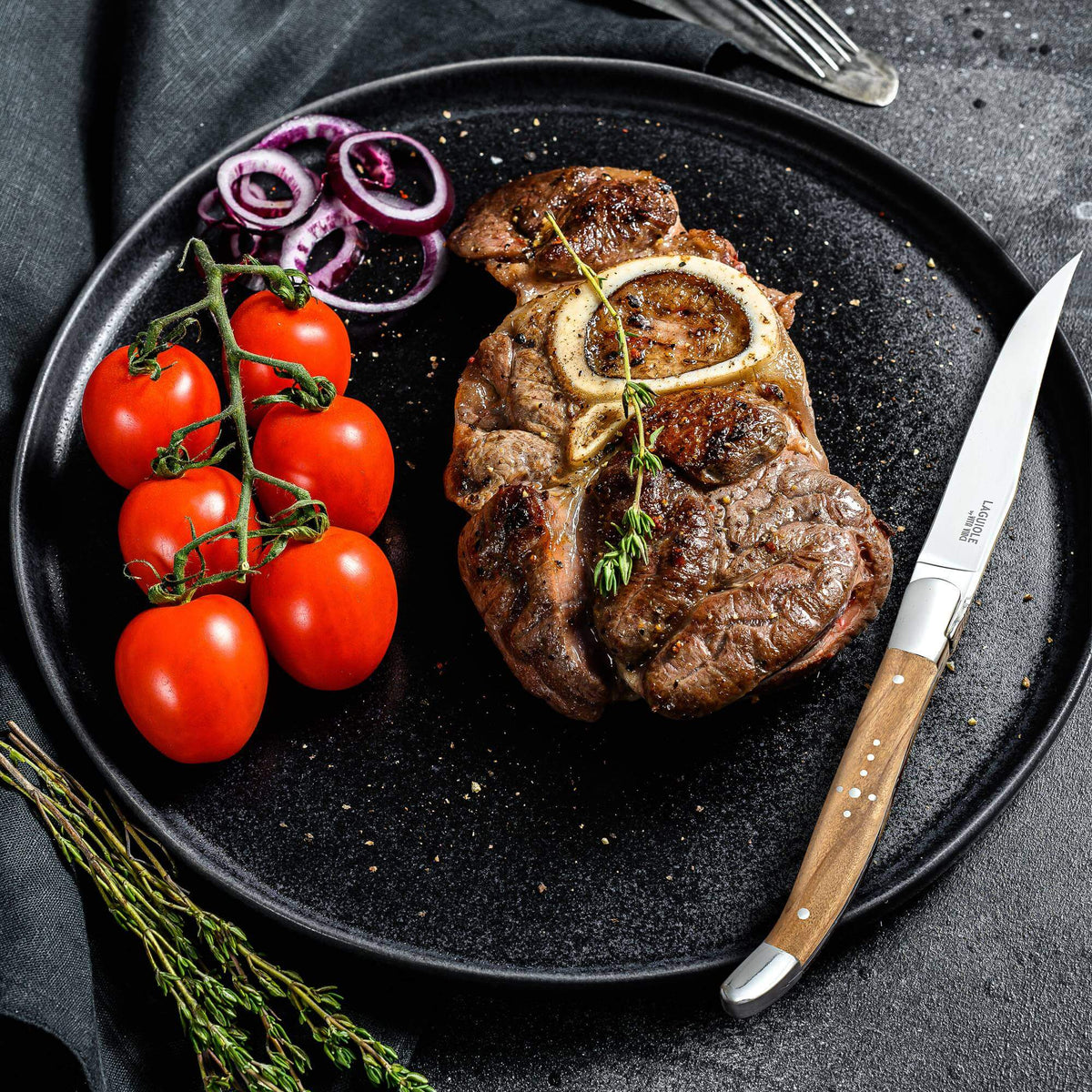 Vita Vinci Prestigio Steakmessen Set (6-delig) - Olijfhout