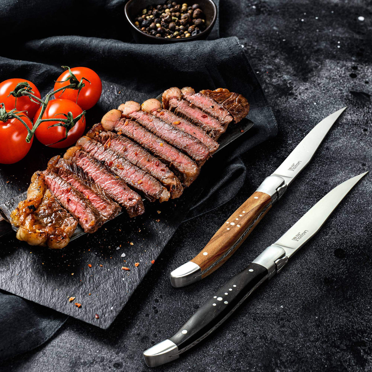 Vita Vinci Prestigio Steakmessen Set (6-delig) - Olijfhout