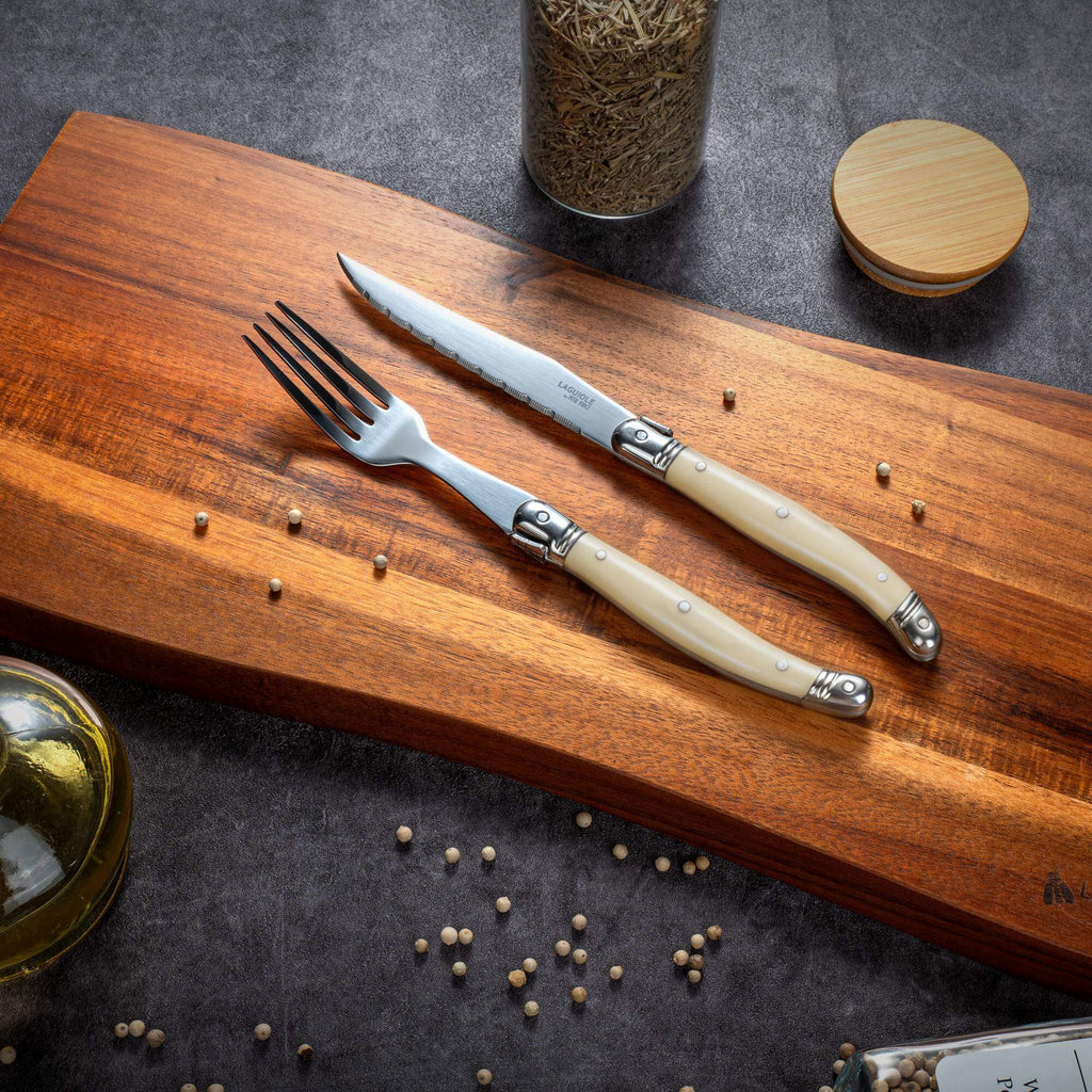 Vita Vinci Avanza Steakmessen Set (6-delig) - Parelmoer Wit