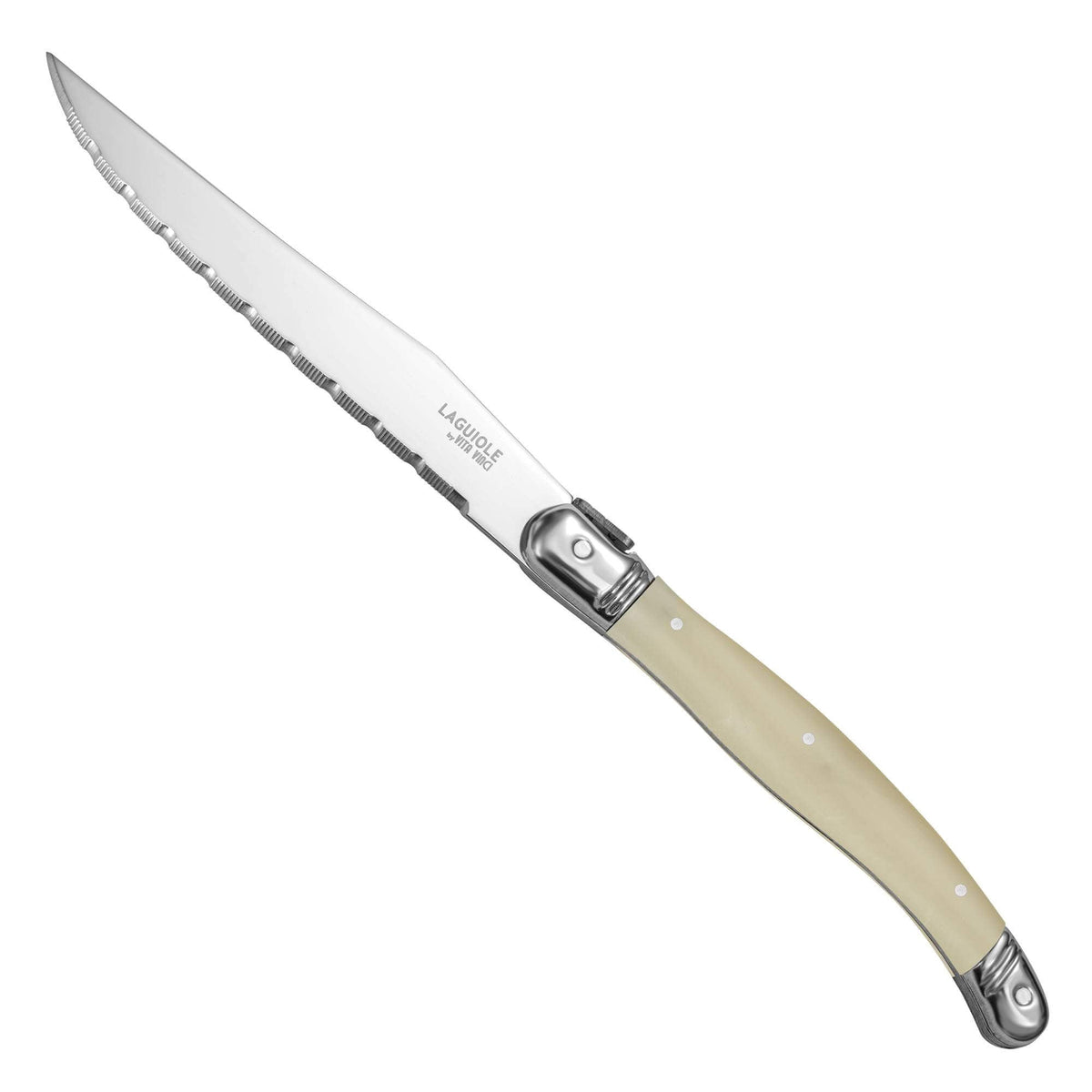 Vita Vinci Avanza Steakmessen Set (6-delig) - Parelmoer Wit