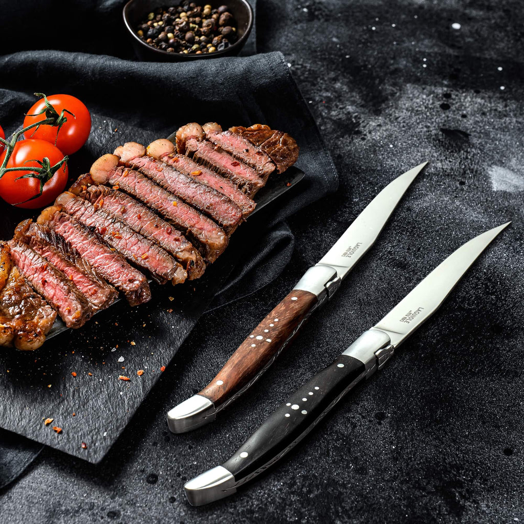 Vita Vinci Prestigio Steakmessen Set (6-delig) - Palissander Hout