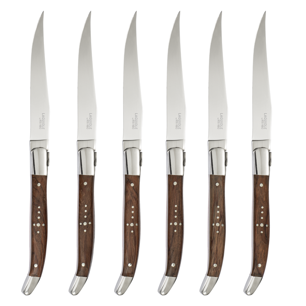 Vita Vinci Prestigio Steakmessen Set (6-delig) - Palissander Hout