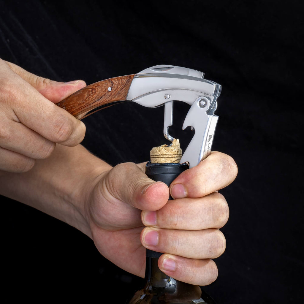 Vita Vinci Avanza Wijnset met Prestigio Kurkentrekker (6-delig) - Palissander Hout