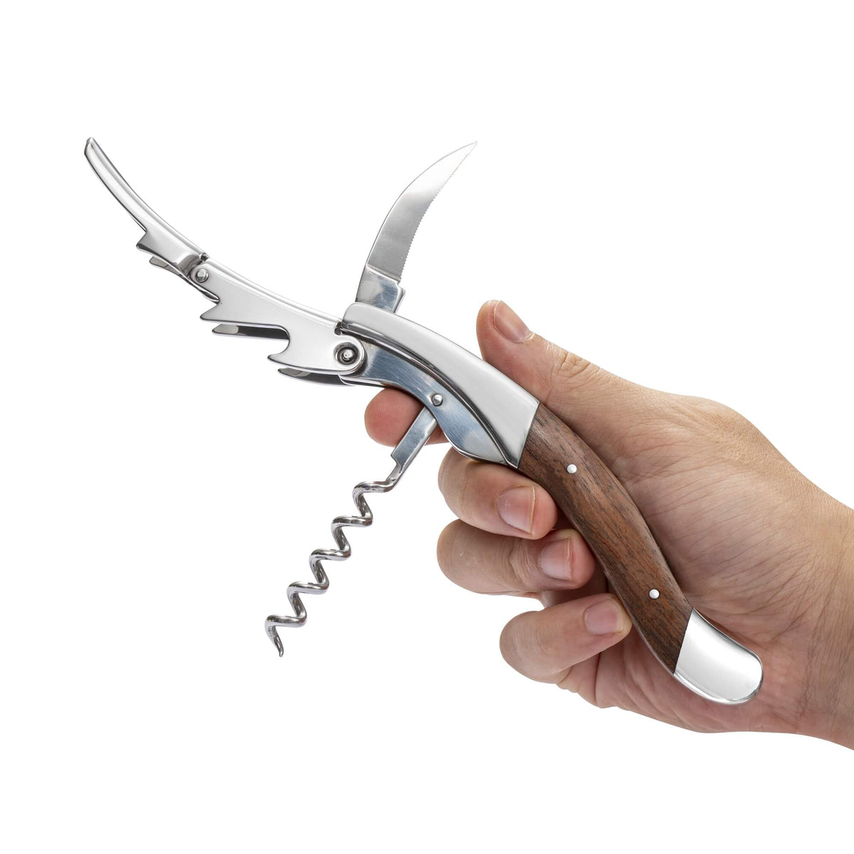 Vita Vinci Avanza Wijnset met Prestigio Kurkentrekker (6-delig) - Palissander Hout