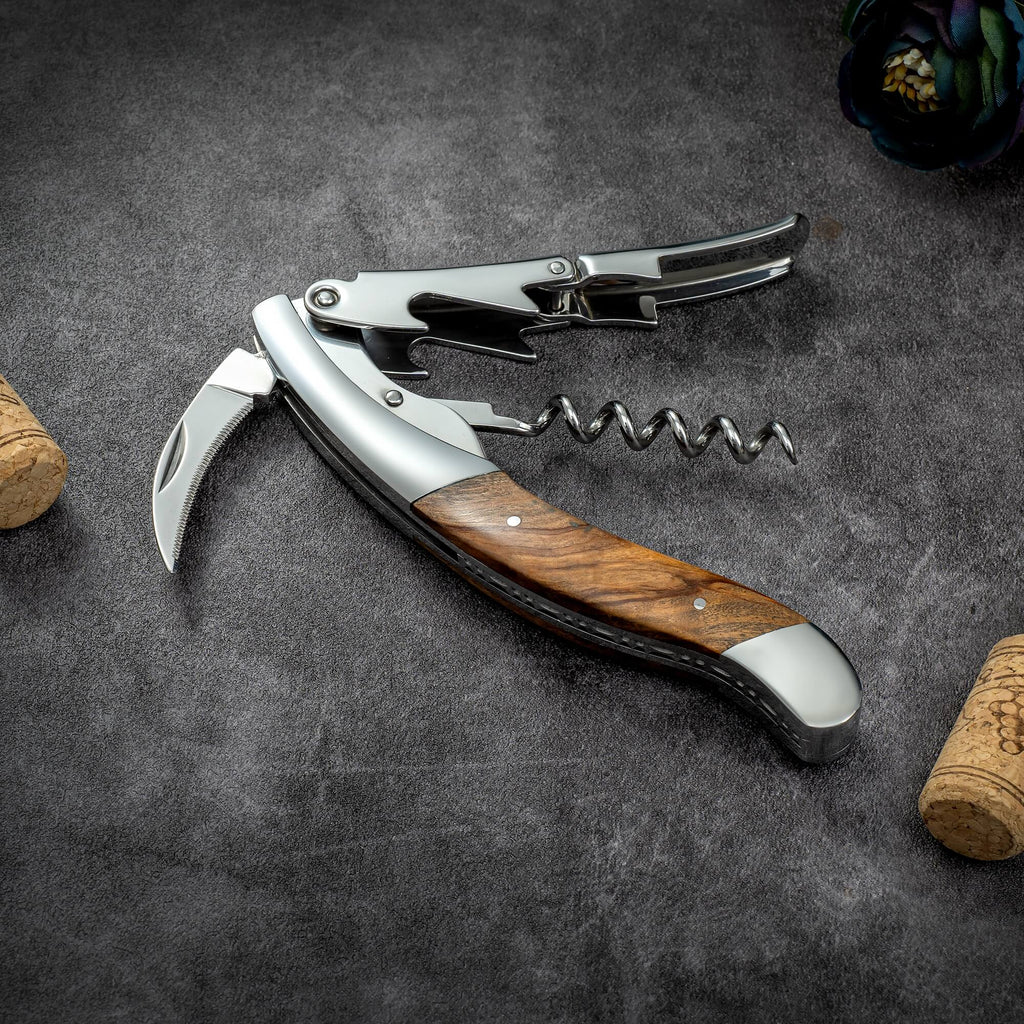 Vita Vinci Prestigio Kurkentrekker XL | Dubbel Scharnier + Houten Geschenkdoos