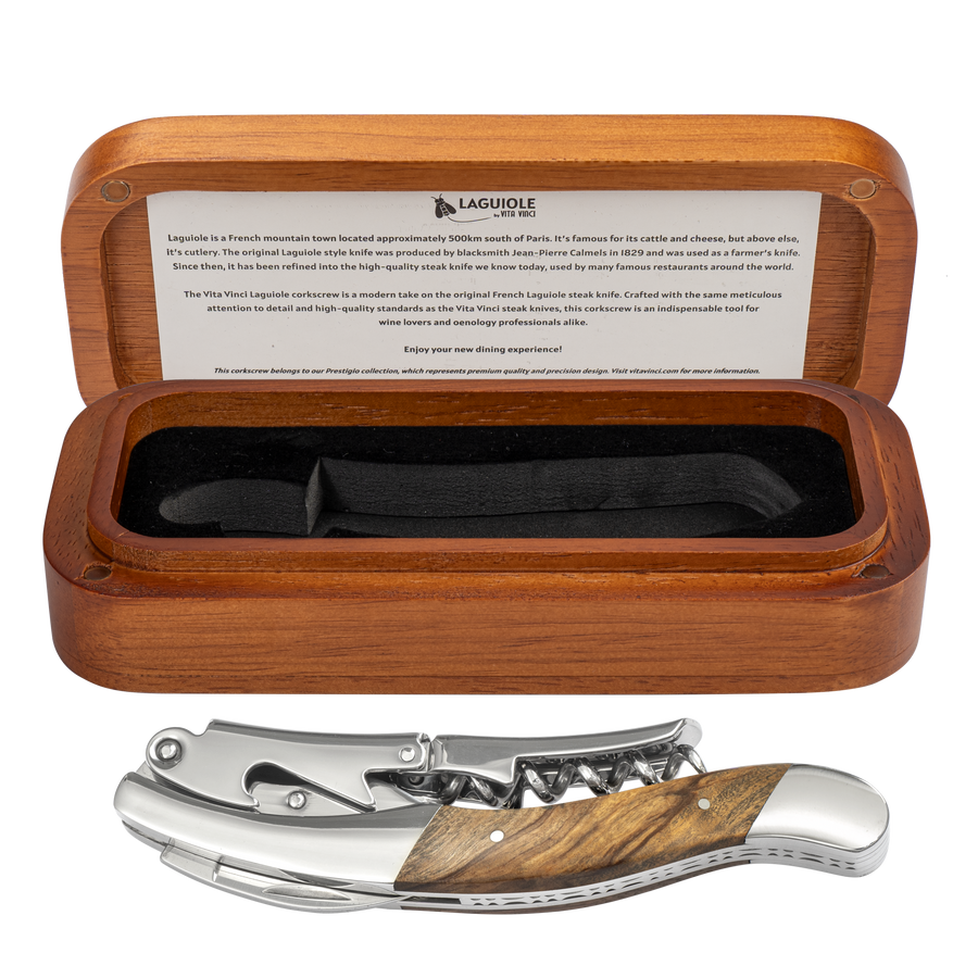 Prestigio Kurkentrekker XL – Olijfhout